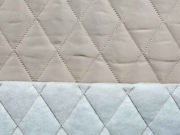 Jackenstoff wattierter Stepper uni, taupe