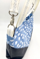 Baumwollstoff Wolken, wei� hellblau