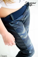 Leder Imitat Meterware - dunkelblau