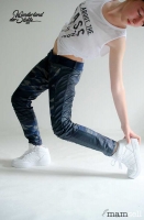 Leder Imitat Meterware - dunkelblau