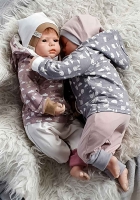 Jersey Hasen F�chse B�ren Wolken , cremewei� altrosa