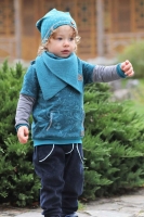 Musselin Double Gauze uni, petrol