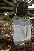 Dekostoff Silber Metallic Glitzer uni meliert, hellgrau