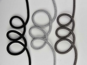 Kordel metallisch rund 8 mm, silber metallic