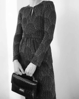 Jersey F�cher Strasssteine, schwarz