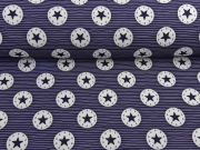 Softshell gestreift mit Stern im Kreis, dunkelblau