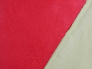 Vintage Lederimitat gepr�gte Optik, rot