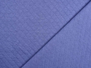 Steppjersey Baumwolle Rauten, dunkles jeansblau