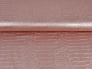 Lederimitat Krokodilhaut Pr�gung, altrosa metallic