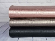 Lederimitat Krokodilhaut Pr�gung, altrosa metallic