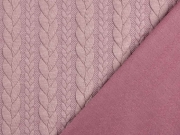 Jacquard Zopfmuster, altrosa