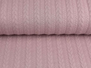 Jacquard Zopfmuster, altrosa