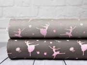 Jersey Jersey Ballerinas, rosa taupe