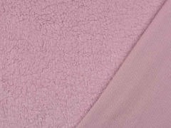 Teddyfleece Teddyfell aus Baumwolle, altrosa