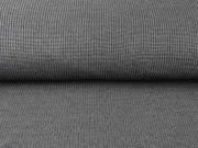 Strickstoff Baumwolle gerippt, anthrazit