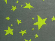 RESTST�CK 52 CM Jersey versch.Sterne limette auf khaki