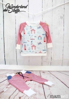 RESTST�CK 46 cm Ringeljersey 3mm - rot & wei� (garn-gef�rbt)