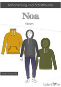 Schnittmuster Noa Raglanhoodie Herren Fadenk�fer