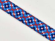 Webband Anemone Beanie Lila-Lotta, blau-rot