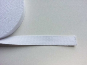 Gurtband Baumwolle 2,5 cm breit, weiss #1