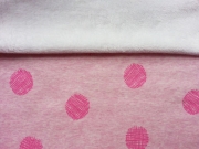 RESTST�CK 1m Alpenfleece Happy Dots rosa