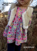 Doubleface Wildleder Imitat mit Teddyfutter, hellbeige