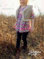 Doubleface Wildleder Imitat mit Teddyfutter, hellbeige