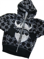 RESTST�CK 37cm Jersey Sterne Staaars Farbenmix, anthracit schwarz