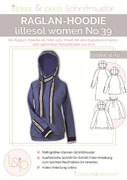 Papierschnittmuster Raglan-Hoodie Lillesol women No.39