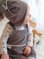 Feincord uni - schiefergrau