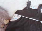 Feincord uni - schiefergrau