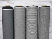 Dekostoff Jacquard Rauten Doubleface, schwarz