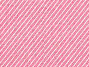 Dekostoff diagonale Streifen Doubleface, altrosa