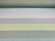 Dekostoff Blockstreifen, hellgrau hellgr�n hellblau