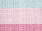 Dekostoff Blockstreifen, hellgelb rosa hellblau hellgr�n