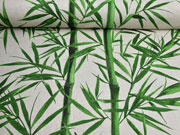 Leinenlook Bambuszweige, gr�n natur