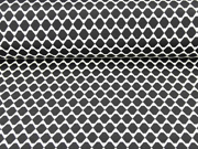 Doubleface Jacquard Rauten, schwarz wei�