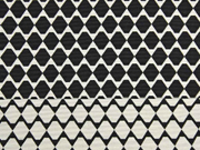 Doubleface Jacquard Rauten, schwarz wei�