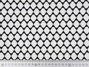 Doubleface Jacquard Rauten, schwarz wei�