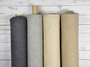 Wollstoff gewalkt meliert, camel