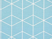 Dekostoff W�rfelmuster, aqua