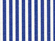 Dekostoff Streifen 5 mm, blau ecrue