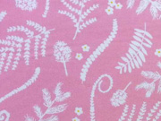 Baumwolle Ranken & Bl�tter, rosa