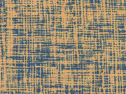 Jersey Drawing, petrol auf ocker