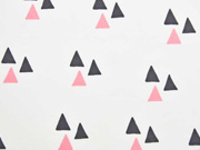 Bio-Jersey Dreiecke Triangles wei� lachsrosa Bloome Copenhagen