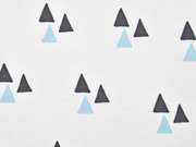 Bio-Jersey Dreiecke Triangles wei� hellblau Bloome Copenhagen