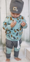 angerauter Sweat,  mint