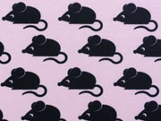 Bio-Jersey Stenzo M�use, schwarz auf rosa