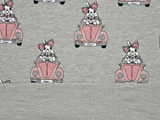 RESTST�CK 86 cm Sweat French Terry Hasen Auto Stenzo altrosa grau melange