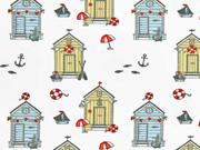 Jersey kleine Strandh�user, wei�